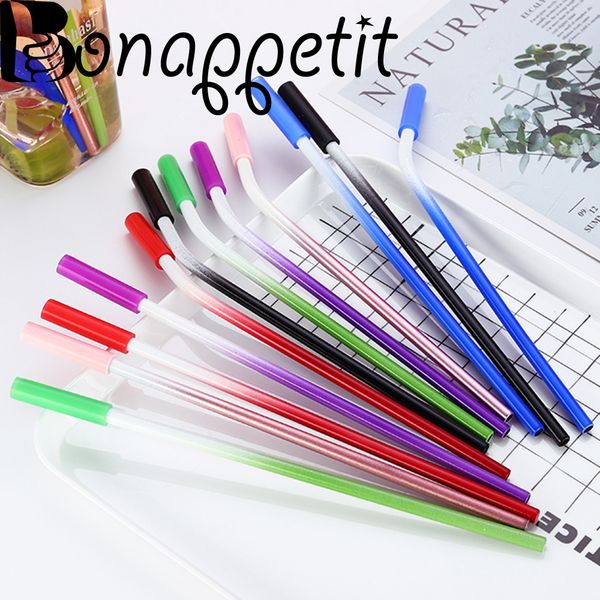 1pc reusable stainless steel gradient straws silicone head drinking coffee straws straight bend bar accessories
1pc reusable stainless steel gradient straws silicone head drinking coffee straws straight bend bar accessories
