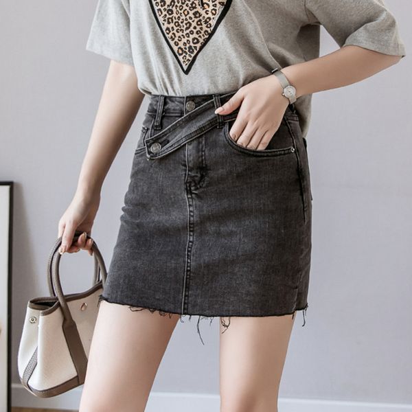 jujuland denim skirts woman casual stretchy denim skirt with a belt 609, Black 
jujuland denim skirts woman casual stretchy denim skirt with a belt 609, Black