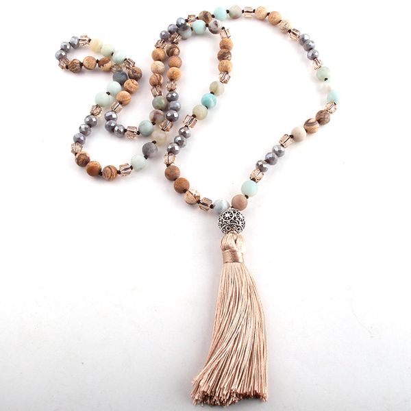 fashion bohemian tribal jewelry 8mm lava/natural stone tassel yoga necklace for women lariat necklaces, Silver
fashion bohemian tribal jewelry 8mm lava/natural stone tassel yoga necklace for women lariat necklaces, Silver