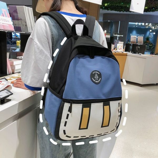 patchwork girl backpack for school bag teenage back pack women fashion nylon solid college backbag japan style
patchwork girl backpack for school bag teenage back pack women fashion nylon solid college backbag japan style