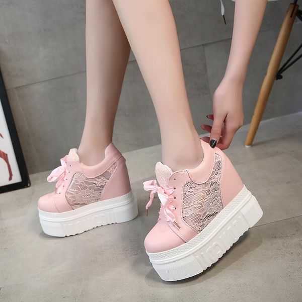 2019 women summer platform shoes fashionwedges sneakers shoes 13cm height increased, Black;white
2019 women summer platform shoes fashionwedges sneakers shoes 13cm height increased, Black;white