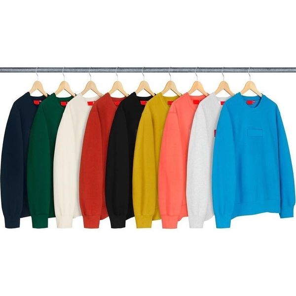 latest 19fw 12 colors box logo crewneck fashion sweatshirt new color casual men women pullover couple outfit street sweater hflswy243, Black
latest 19fw 12 colors box logo crewneck fashion sweatshirt new color casual men women pullover couple outfit street sweater hflswy243, Black