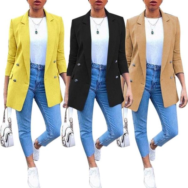 2020 women blazer casual long sleeve blazers open front office lady suit jacket lapel coat cardigan blazers formal, White;black
2020 women blazer casual long sleeve blazers open front office lady suit jacket lapel coat cardigan blazers formal, White;black