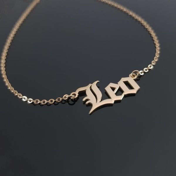 gothic old english letter constellation necklaces for women birthday jewelry stainless steel leo virgo libra zodiac necklace bff, Silver
gothic old english letter constellation necklaces for women birthday jewelry stainless steel leo virgo libra zodiac necklace bff, Silver
