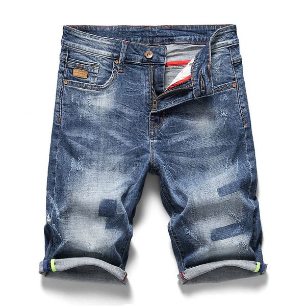 2020 summer new men's denim shorts fashion casual classic elasticity slim fit washed short jeans male brand clothes, Blue
2020 summer new men's denim shorts fashion casual classic elasticity slim fit washed short jeans male brand clothes, Blue