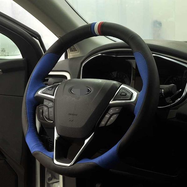 ручной шитье черный синий кожаный чехол рулевого колеса для fusion new mondeo 2013 2014
ручной шитье черный синий кожаный чехол рулевого колеса для fusion new mondeo 2013 2014