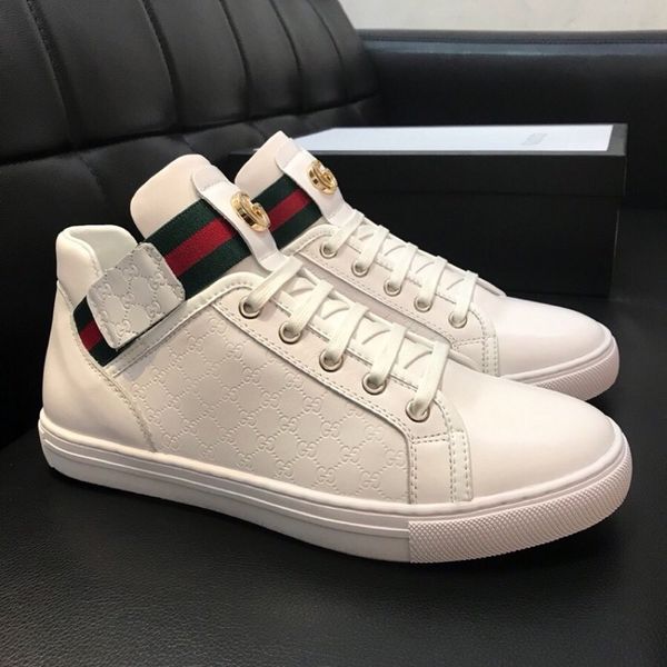 mens luxury designer high casual shoes ace sneaker green red genuine leather men brand fashion leisure shoes with box, Black
mens luxury designer high casual shoes ace sneaker green red genuine leather men brand fashion leisure shoes with box, Black