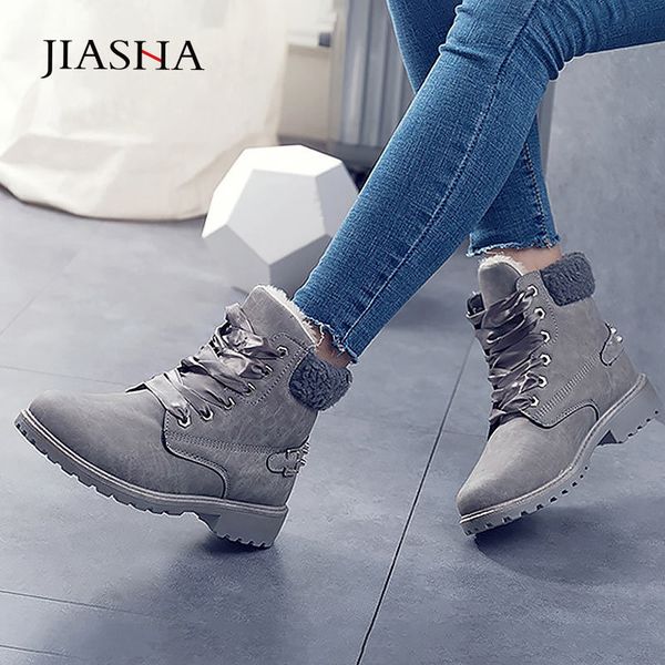 winter shoes women boots 2019 fashion warm plush ankle boots women shoes round toe lace-up female snow boots brand shoes woman, Black
winter shoes women boots 2019 fashion warm plush ankle boots women shoes round toe lace-up female snow boots brand shoes woman, Black