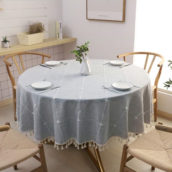 bmby-round tablecloth, cotton linen tassel table cover for kitchen dinner table, decorative jacquard table desk cover, diameter
bmby-round tablecloth, cotton linen tassel table cover for kitchen dinner table, decorative jacquard table desk cover, diameter