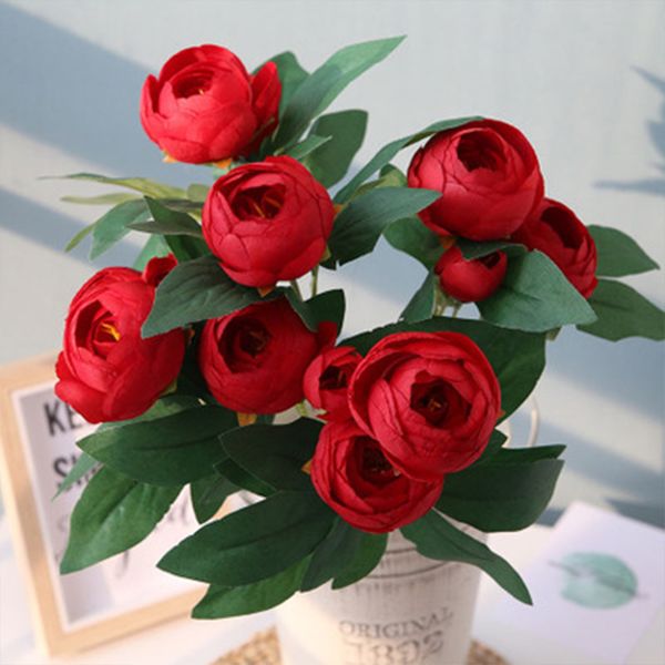 10pcs artificial flowers 5 forks 15 heads peony wedding bridesmaid bouquet home silk flower arrangement
10pcs artificial flowers 5 forks 15 heads peony wedding bridesmaid bouquet home silk flower arrangement