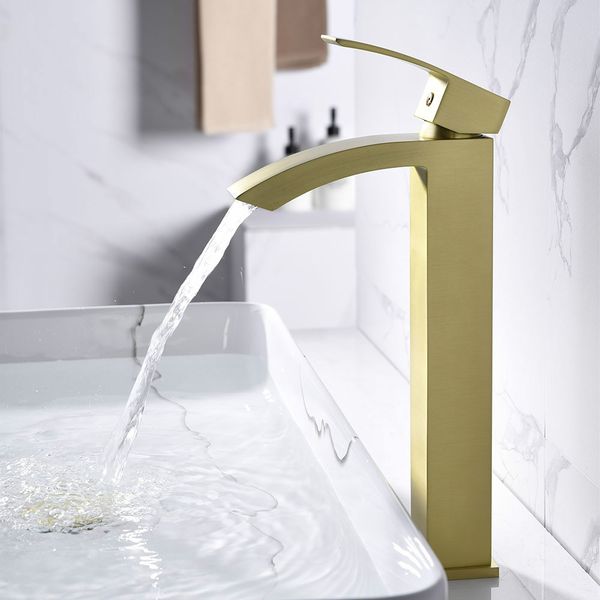 bathroom hardware faucet brushed gold waterfall basin water mixer 100% brass material bathroom sink tap black & chrome & rose
bathroom hardware faucet brushed gold waterfall basin water mixer 100% brass material bathroom sink tap black & chrome & rose