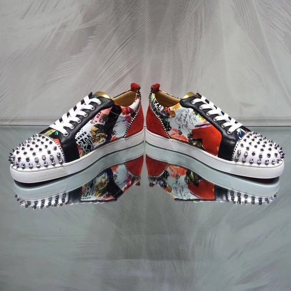 fashion style designer low red bottom sneakers shoes flower patent leather walking famous leisure flats with box h21
fashion style designer low red bottom sneakers shoes flower patent leather walking famous leisure flats with box h21