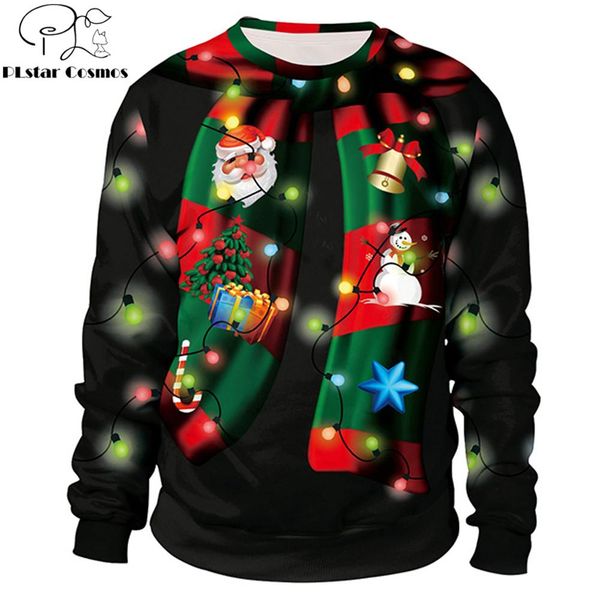 2019 new christmas fashion sweatshirt merry christmas 3d printed tracksuit men women long sleeve outerwear streetwear, Black
2019 new christmas fashion sweatshirt merry christmas 3d printed tracksuit men women long sleeve outerwear streetwear, Black