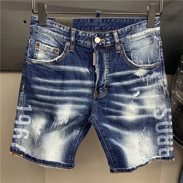 20ss men short pant styling casual fashion design summer men's denim shorts summer popular painted ripped jeans shorts knee length cott, Blue
20ss men short pant styling casual fashion design summer men's denim shorts summer popular painted ripped jeans shorts knee length cott, Blue