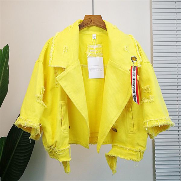 women casual denim lapel collar jacket pole female loose coat autumn winter new cool girl outwear, Black;brown
women casual denim lapel collar jacket pole female loose coat autumn winter new cool girl outwear, Black;brown