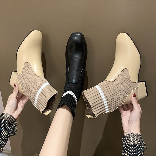 women's leather boots shoes booties woman 2019 high heels boots-women luxury designer round toe lace up stiletto chunky rock, Black
women's leather boots shoes booties woman 2019 high heels boots-women luxury designer round toe lace up stiletto chunky rock, Black