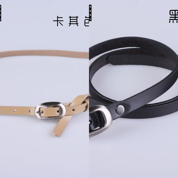 leather thin girls' fashion versatile pin buckle simple cowhide and pin jeans belt jeans belt, Black;brown
leather thin girls' fashion versatile pin buckle simple cowhide and pin jeans belt jeans belt, Black;brown