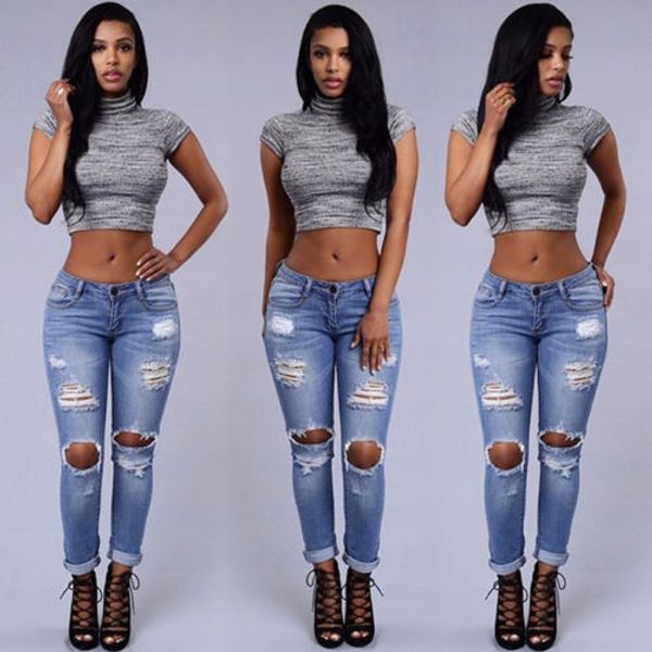 hirigin fashion women jeans women denim skinny ripped hole stretch jeans slim pencil jeans cool streetwear, Blue
hirigin fashion women jeans women denim skinny ripped hole stretch jeans slim pencil jeans cool streetwear, Blue