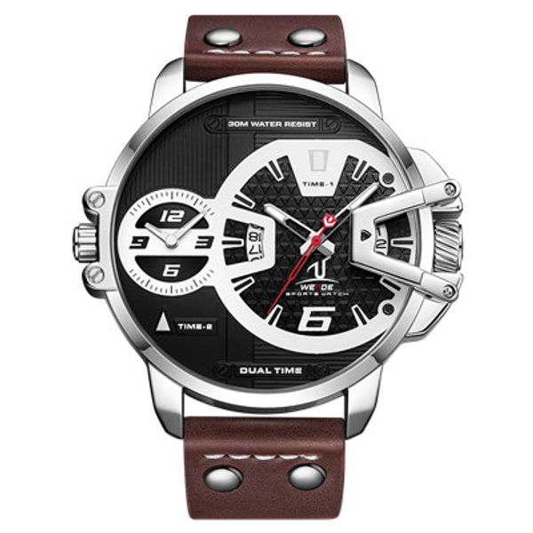 weide man luxury sport military pu brown leather strap bracelet band quartz movement analog clock wristwatches relogio masculino, Slivery;brown
weide man luxury sport military pu brown leather strap bracelet band quartz movement analog clock wristwatches relogio masculino, Slivery;brown
