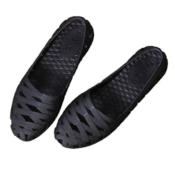 sandals women pvc flat bottom breathable lightweight strands empty baotou hole sandals four seasons fashion casual mom shoes, Black
sandals women pvc flat bottom breathable lightweight strands empty baotou hole sandals four seasons fashion casual mom shoes, Black