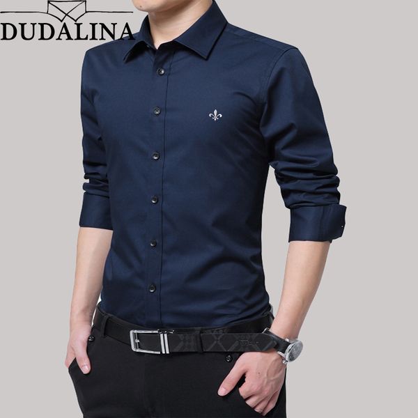 dudalina shirt men no pocket 2019 long sleeve male shirt cotton casual business man shirts slim fit designer dress, White;black
dudalina shirt men no pocket 2019 long sleeve male shirt cotton casual business man shirts slim fit designer dress, White;black