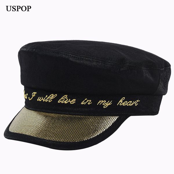 uspop 2019 autumn hats caps for women embroidery letter newsboy caps flat patchwork visor cap, Blue;gray
uspop 2019 autumn hats caps for women embroidery letter newsboy caps flat patchwork visor cap, Blue;gray