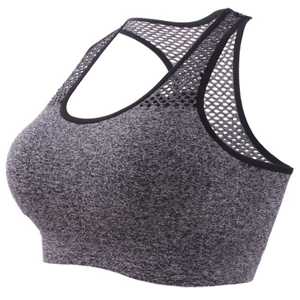 bras one-piece non-steel mesh sports underwear breathable bra for women solid seamless fitness sport top, Red;black
bras one-piece non-steel mesh sports underwear breathable bra for women solid seamless fitness sport top, Red;black