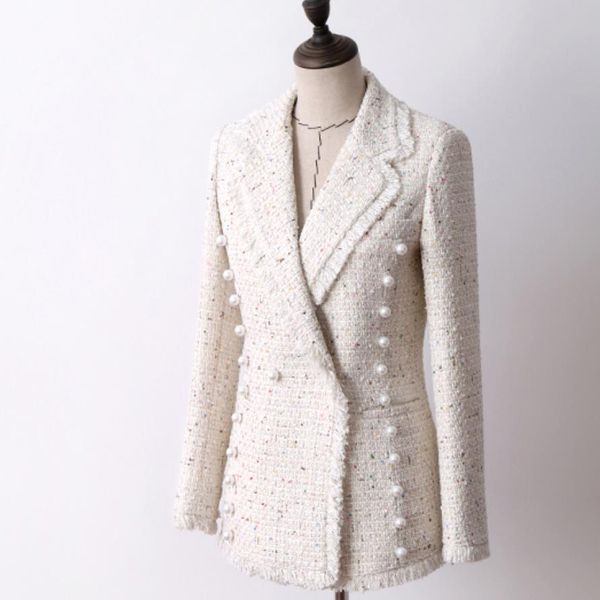 winter vintage pearls beading woman blazer coats elegant v neck office lady slim woolen coat overcoat, Black
winter vintage pearls beading woman blazer coats elegant v neck office lady slim woolen coat overcoat, Black