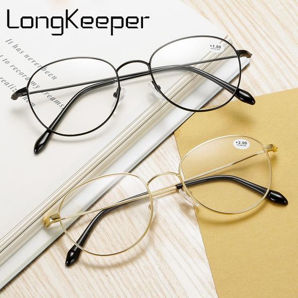 longkeeper round reading glasses women men fashion metal frame presbyopic eyeglasses gold silver clear lens spectacle, White;black
longkeeper round reading glasses women men fashion metal frame presbyopic eyeglasses gold silver clear lens spectacle, White;black