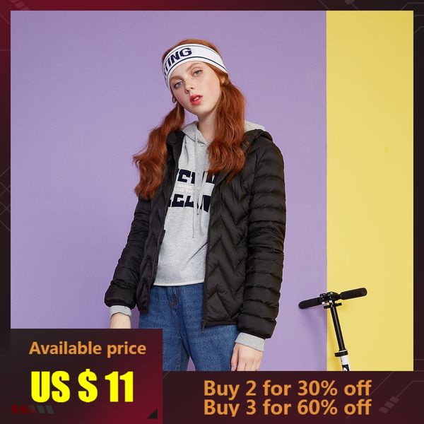 metersbonwe 2019 down jacket women winter portability warm 96% white duck down hooded female coat winter jacket womens outwear, Black
metersbonwe 2019 down jacket women winter portability warm 96% white duck down hooded female coat winter jacket womens outwear, Black