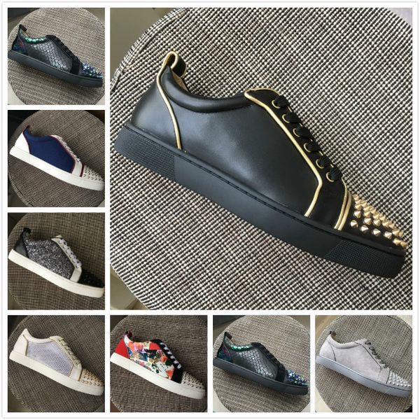 new men women red bottom shoes black leather with gold ends low02 sneakers,designer brand gold spikes toe casual shoes 35-47
new men women red bottom shoes black leather with gold ends low02 sneakers,designer brand gold spikes toe casual shoes 35-47