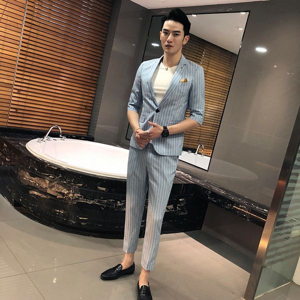 suit men slim fit blazer suit 2pc set male wedding party blazers man formal business work wear suits costume homme mariage, White;black
suit men slim fit blazer suit 2pc set male wedding party blazers man formal business work wear suits costume homme mariage, White;black