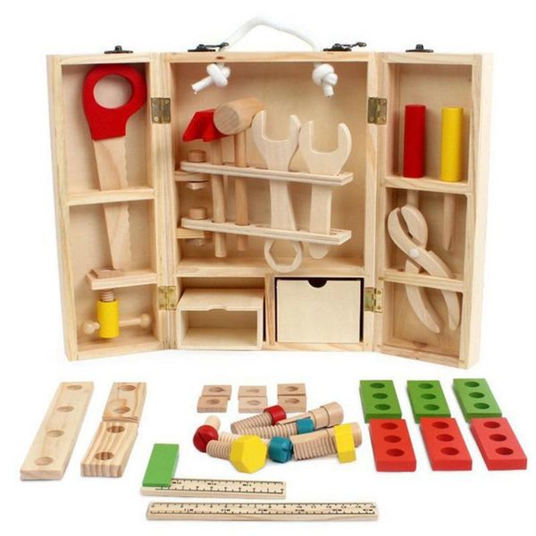 wooden simulation child maintenance toolbox nut disassembly toy wooden multifunctional toolbox portable box construction game
wooden simulation child maintenance toolbox nut disassembly toy wooden multifunctional toolbox portable box construction game