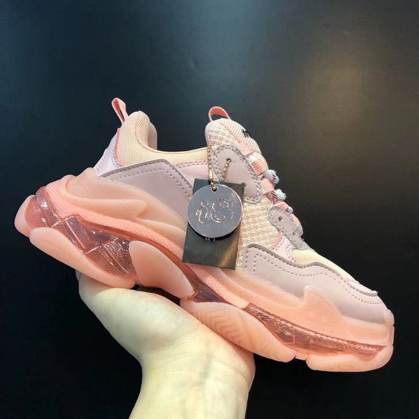 pink triple s shoes clear sole designer sneaker ladies platform sneakers leather casual shoes brand sneakers wholesale new colors, Black
pink triple s shoes clear sole designer sneaker ladies platform sneakers leather casual shoes brand sneakers wholesale new colors, Black