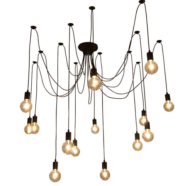 2019 Modern Nordic Retro Edison Chandelier Lighting Vintage Loft Antique Adjustable DIY E27 Spider Pendant Hanging Lamp Home Lighting
2019 Modern Nordic Retro Edison Chandelier Lighting Vintage Loft Antique Adjustable DIY E27 Spider Pendant Hanging Lamp Home Lighting