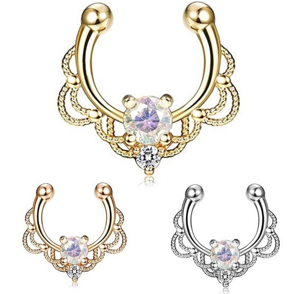 1pc cubic zirconia nose ring body jewelry punk austrian crystal stainless steel lip nose ring helix cartilage body piercing, Slivery;golden
1pc cubic zirconia nose ring body jewelry punk austrian crystal stainless steel lip nose ring helix cartilage body piercing, Slivery;golden