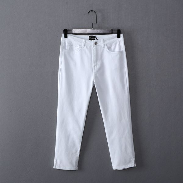 spring and summer women fashion straight style water wash basic design casual jeans female trendy color calf-length denim bottom, Blue
spring and summer women fashion straight style water wash basic design casual jeans female trendy color calf-length denim bottom, Blue