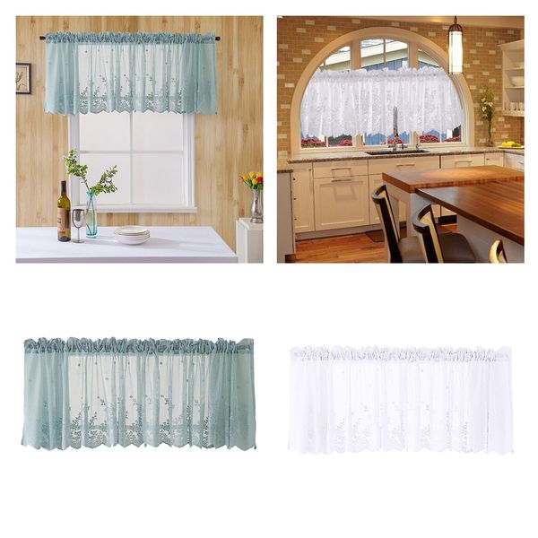 2pcs pastoral embroidered lace kitchen bathroom window valance curtain 51x16
2pcs pastoral embroidered lace kitchen bathroom window valance curtain 51x16