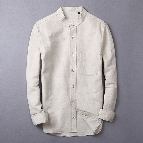 cotton and linen brand shirts men fashion long-sleeved shirt for men casual solid shirts male comfortable shirt mens overhemd, White;black
cotton and linen brand shirts men fashion long-sleeved shirt for men casual solid shirts male comfortable shirt mens overhemd, White;black