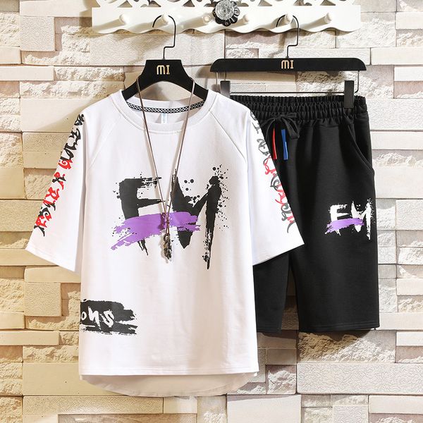 men sportswear tracksuit sets new smmer t-shirts+shorts 2 pieces sets men streetwear loose casual size 3xl, Gray
men sportswear tracksuit sets new smmer t-shirts+shorts 2 pieces sets men streetwear loose casual size 3xl, Gray