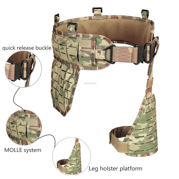 tactical waist support molle waist belt with thigh holster platform hunting belt training waistband support, Black;gray
tactical waist support molle waist belt with thigh holster platform hunting belt training waistband support, Black;gray