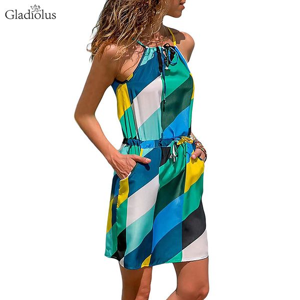 Gladiolus Chiffon Women Summer Dress Sleeveless Floral Print Pocket Sexy Bohemian Beach Dress 2019 Short Ladies Dresses Sundress
Gladiolus Chiffon Women Summer Dress Sleeveless Floral Print Pocket Sexy Bohemian Beach Dress 2019 Short Ladies Dresses Sundress