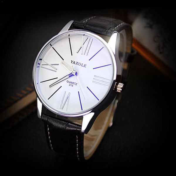 luxury mens watches male sports quartz watch for yazole 315 leather strap business leisure wristwatch for men gift, Slivery;brown
luxury mens watches male sports quartz watch for yazole 315 leather strap business leisure wristwatch for men gift, Slivery;brown