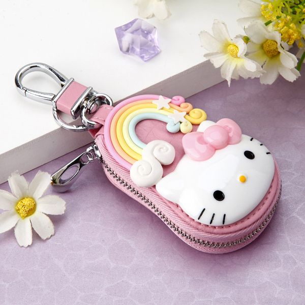 new cute hello kitty keychain exquisite coin zipper wallet keychain woman girl handbag wallet pendant jewelry men's gift, Silver
new cute hello kitty keychain exquisite coin zipper wallet keychain woman girl handbag wallet pendant jewelry men's gift, Silver