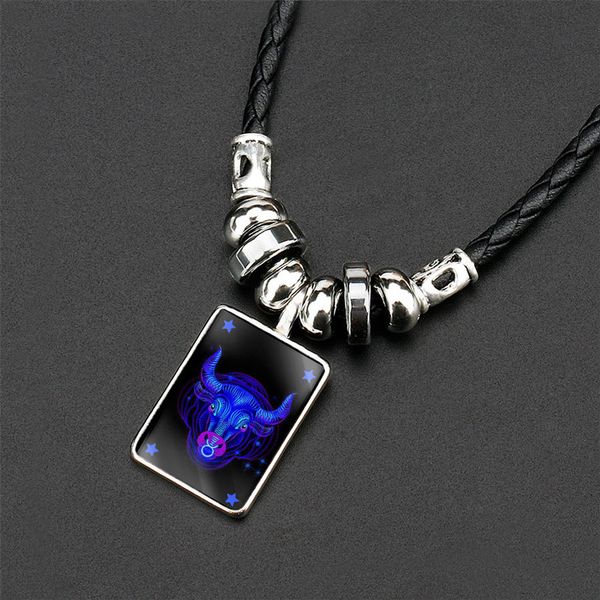 niuyitid horoscope astrology zodiac necklaces & pendants men women 12 constellation leather necklace jewelry bijoux male, Silver
niuyitid horoscope astrology zodiac necklaces & pendants men women 12 constellation leather necklace jewelry bijoux male, Silver