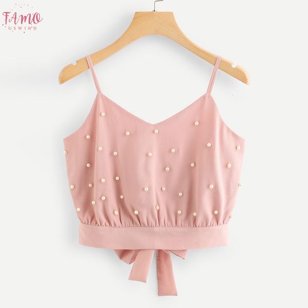 womens fashion vest chiffon cropped tank ladies camisole sleeveless solid pearl beading camis regata feminina 2019 new, White
womens fashion vest chiffon cropped tank ladies camisole sleeveless solid pearl beading camis regata feminina 2019 new, White