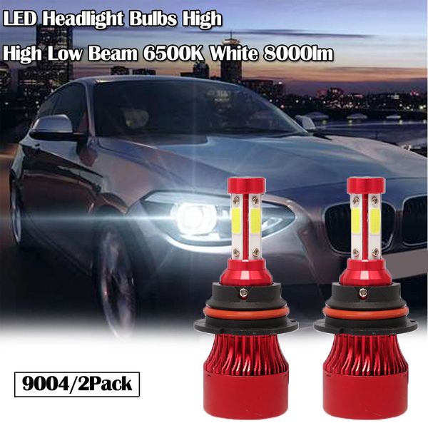 new 9004 led headlight bulbs white light source high low beam 6500k white 8000lm 4 side cob chips high brightness fast heat#p10
new 9004 led headlight bulbs white light source high low beam 6500k white 8000lm 4 side cob chips high brightness fast heat#p10