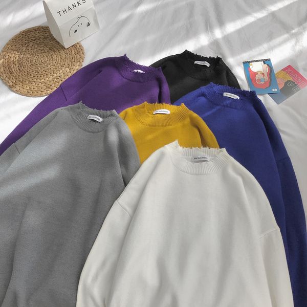 winter new sweater men warm fashion solid color casual o-neck knitted pullover man wild loose long sleeve sweater male clothes, White;black
winter new sweater men warm fashion solid color casual o-neck knitted pullover man wild loose long sleeve sweater male clothes, White;black
