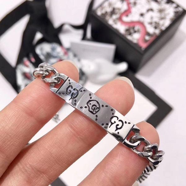 all steel bracelet curved square long skull skull bracelet men and women big bracelets popular in europe and america, Black
all steel bracelet curved square long skull skull bracelet men and women big bracelets popular in europe and america, Black