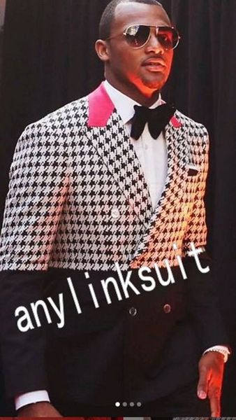 new popular double-breasted houndstooth wedding men suits peak lapel two pieces business groom tuxedos (jacket+pants+tie) w1260, Black;gray
new popular double-breasted houndstooth wedding men suits peak lapel two pieces business groom tuxedos (jacket+pants+tie) w1260, Black;gray